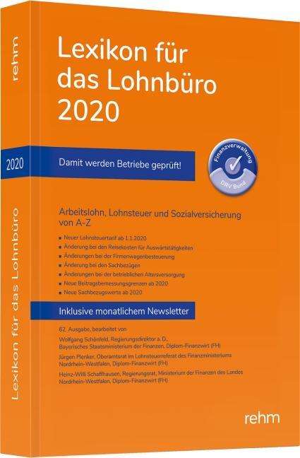 Wolfgang Schönfeld: Lexikon für das Lohnbüro 2020, Buch