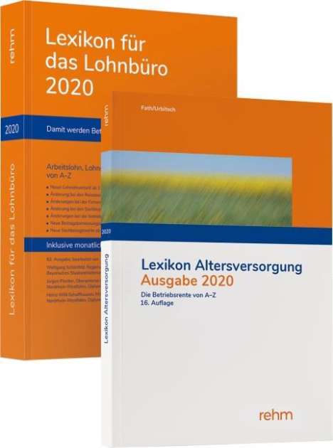 Wolfgang Schönfeld: Buchpaket Lexikon für das Lohnbüro und Lexikon Altersversorgung 2020, Diverse