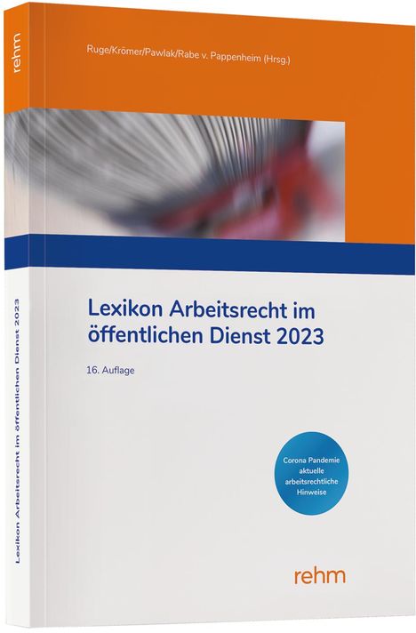 Lexikon Arbeitsrecht im öffentlichen Dienst 2023, Buch