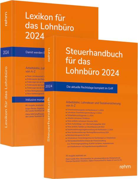 Wolfgang Schönfeld: Buchpaket Lexikon für das Lohnbüro und Steuerhandbuch 2024, Buch
