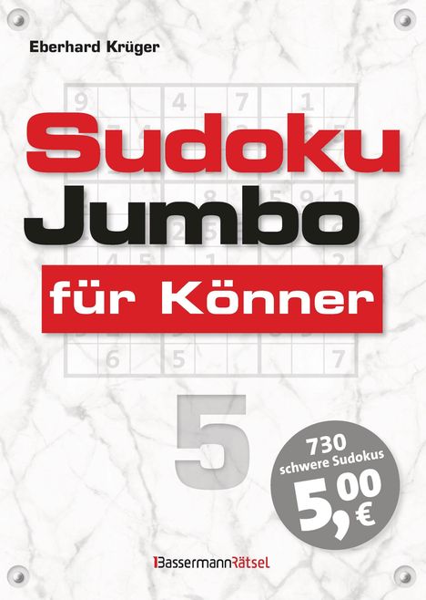 Eberhard Krüger: Sudokujumbo für Könner 5, Buch