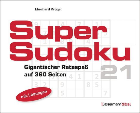 Eberhard Krüger: Supersudoku 21, Buch
