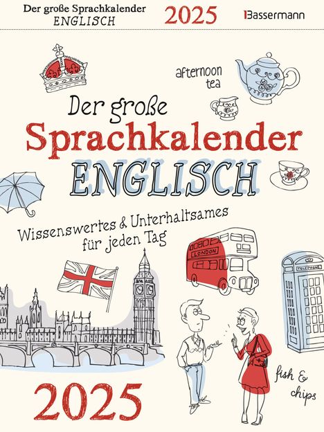 Birgit Adam: Der große Sprachkalender Englisch 2025, Kalender