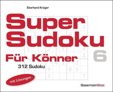 Eberhard Krüger: Supersudoku für Könner 6 (5 Exemplare à 3,99 EUR), Buch