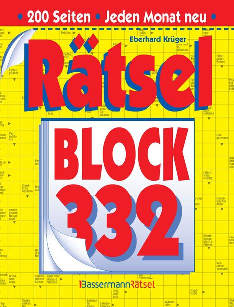 Eberhard Krüger: Rätselblock 332 (5 Exemplare à 2,99 EUR), Buch