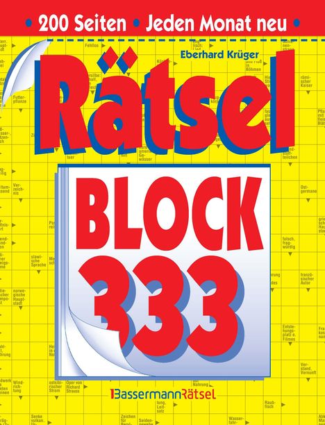 Eberhard Krüger: Rätselblock 333 (5 Exemplare à 2,99 EUR), Buch