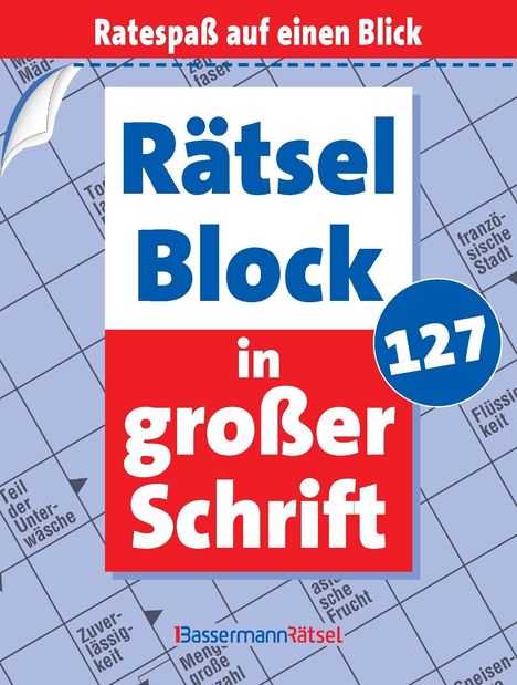 Eberhard Krüger: Rätselblock in großer Schrift 127 (5 Exemplare à 2,99 EUR), Buch