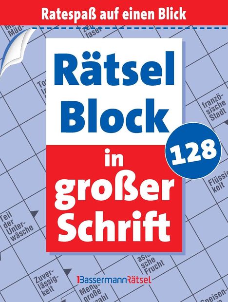 Eberhard Krüger: Rätselblock in großer Schrift 128 (5 Exemplare à 2,99 EUR), Buch