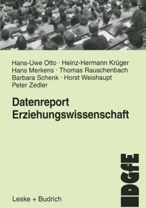 Hans-Uwe Otto: Datenreport Erziehungswissenschaft, Buch