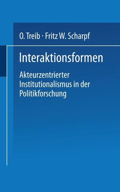 Fritz W. Scharpf: Interaktionsformen, Buch