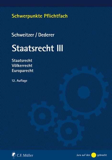 Hans-Georg Dederer: Staatsrecht III, Buch