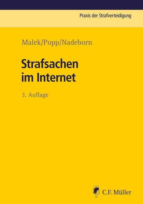 Klaus Malek: Strafsachen im Internet, Buch