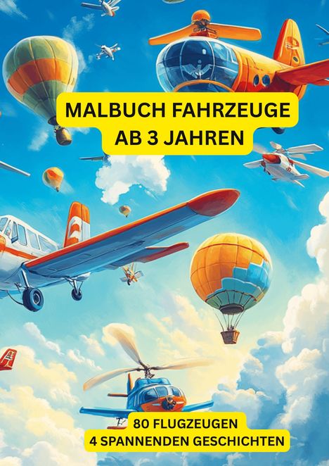 Babi Nehrabi: Malbuch Fahrzeuge ab 3 Jahren: Flugzeuge, Buch