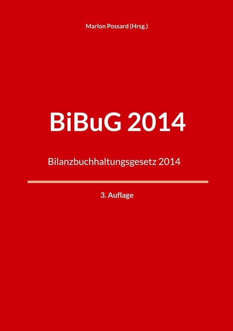 BiBuG 2014, Buch
