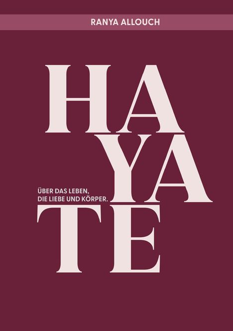 Ranya Allouch: Hayate, Buch