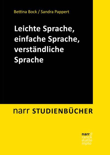 Bettina M. Bock: Leichte Sprache, Einfache Sprache, verständliche Sprache, Buch