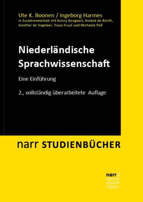 Ute Boonen: Niederländische Sprachwissenschaft, Buch