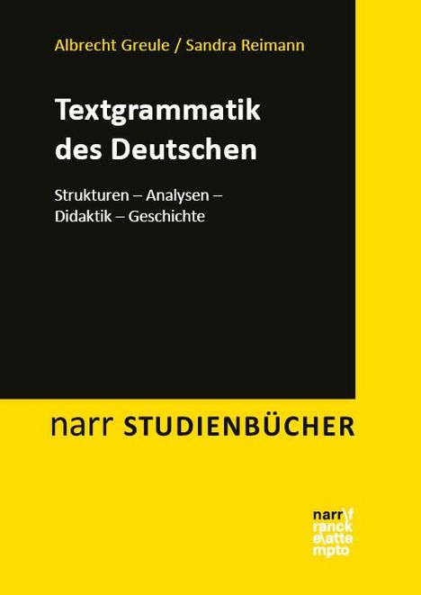 Albrecht Greule: Textgrammatik des Deutschen, Buch