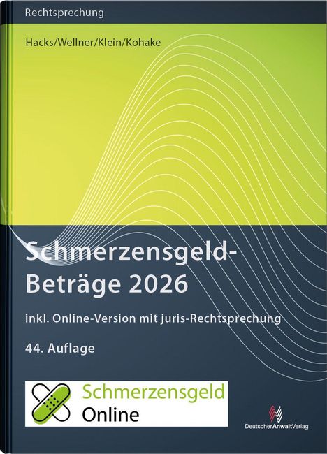 SchmerzensgeldBeträge 2026 (Buch mit Online-Zugang), Buch