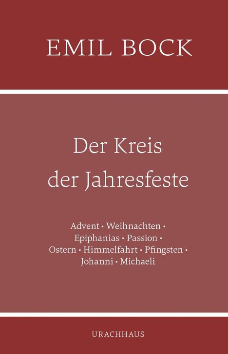 Emil Bock: Der Kreis der Jahresfeste, Buch