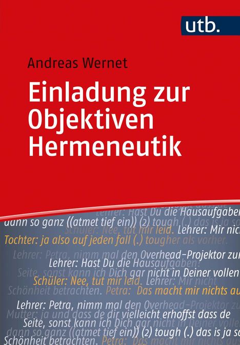 Andreas Wernet: Einladung zur Objektiven Hermeneutik, Buch