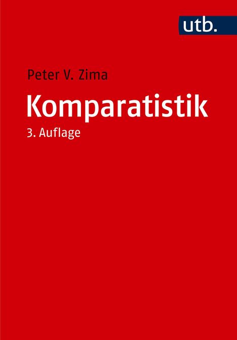 Peter V. Zima: Komparatistik, Buch