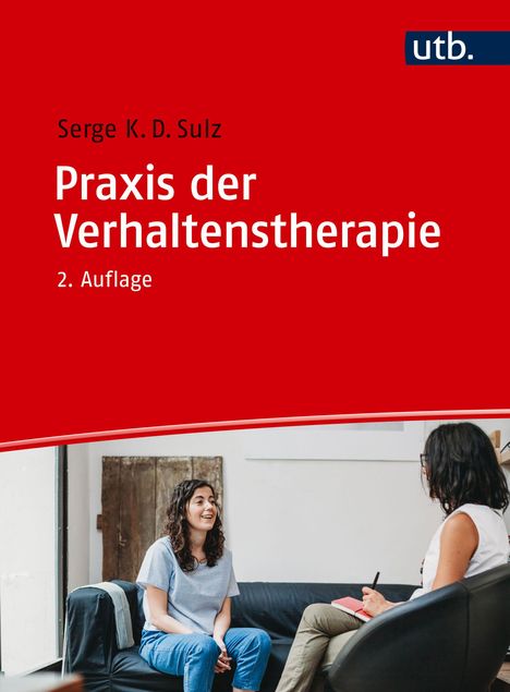 "Praxis der Verhaltenstherapie" 2. Auflage. Zwei Personen im Gespräch auf einer Couch in einem Beratungssetting.