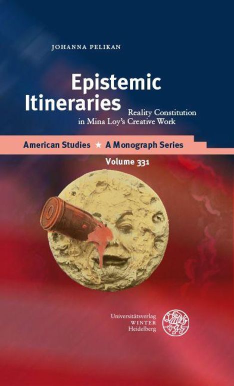 "Epistemic Itineraries: Reality Constitution in Mina Loy's Creative Work" von Johanna Pelikan. Illustration: Mond mit Rakete.
