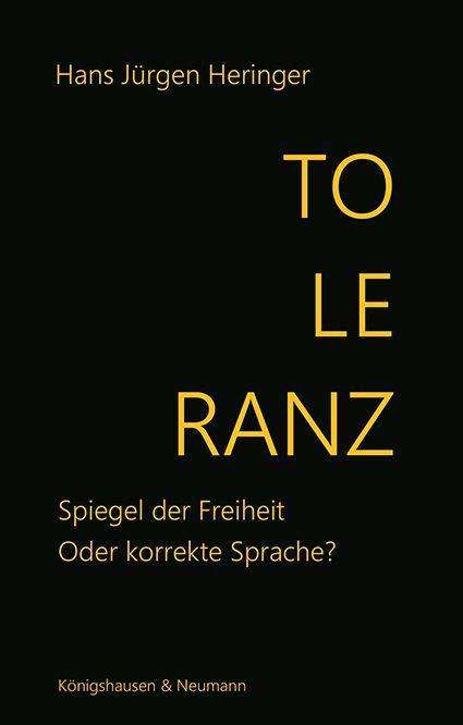 Hans Jürgen Heringer: Toleranz, Buch