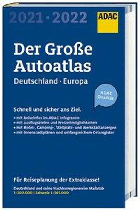 Großer ADAC Autoatlas 2021/2022, Deutschland/Europa, Buch