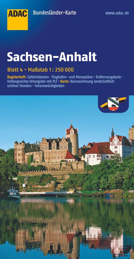 ADAC BundesländerKarte Deutschland Blatt 4 Sachsen-Anhalt 1:250 000, Karten