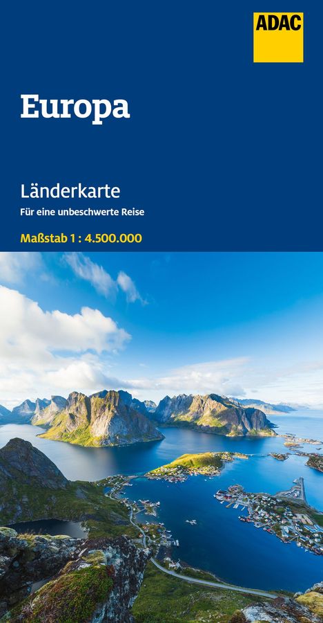 ADAC Länderkarte Europa 1:4,5 Mio., Karten