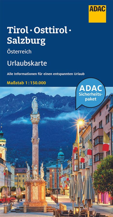 ADAC Urlaubskarte Österreich 05 Tirol, Osttirol, Salzburg 1:150.000, Karten