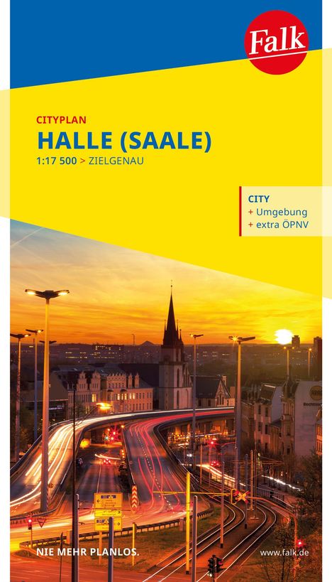 Falk Cityplan Halle (Saale) 1:17.500, Karten