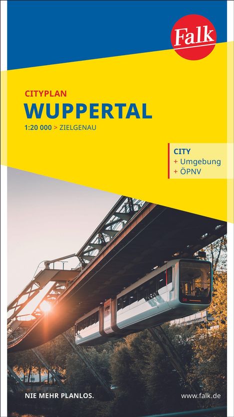 Falk Cityplan Wuppertal 1:20.000, Karten