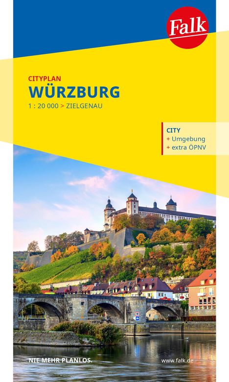 Falk Cityplan Würzburg 1:15.000, Karten