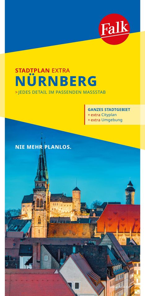 Falk Stadtplan Extra Standardfaltung Nürnberg 1:20 000, Karten