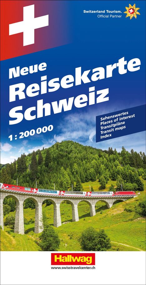 Schweiz Neue Reisekarte Strassenkarte 1:200 000, Karten