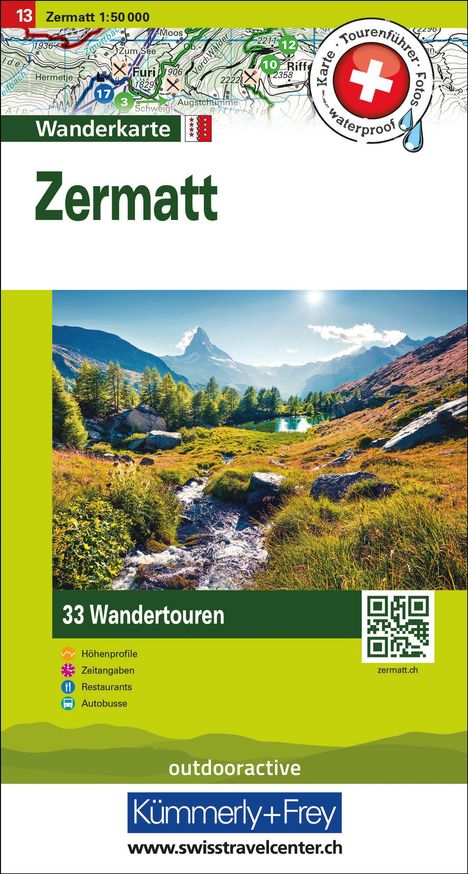 Zermatt Nr. 13 Touren-Wanderkarte 1:50 000, Karten