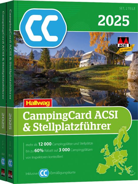 ACSI CampingCard &amp; Stellplatzführer 2025, Buch