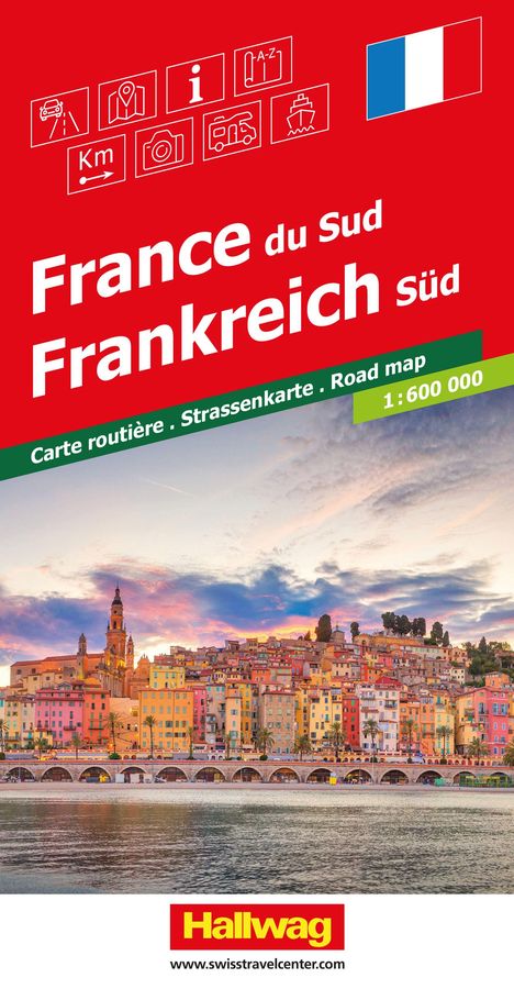 Hallwag Strassenkarte Frankreich Süd 1:600.000, Karten