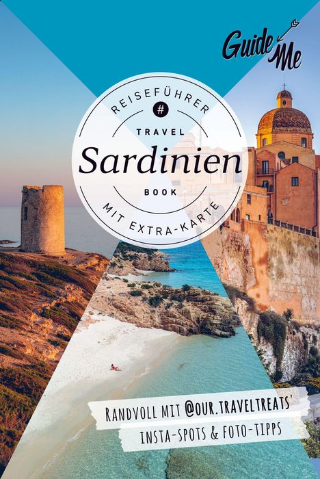 Reiseführer Sardinien mit Extra-Karte. Randvoll mit @our.traveltreats Insta-Spots & Foto-Tipps. Turm, Strand, Gebäude.
