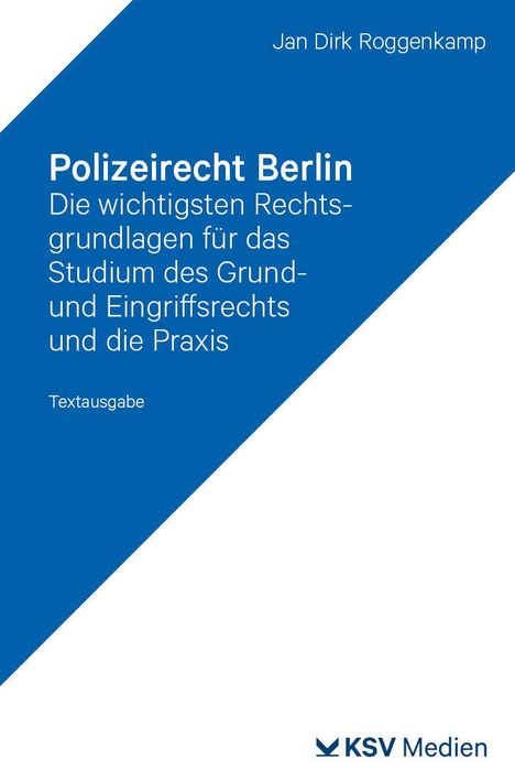 Jan Roggenkamp: Polizeirecht Berlin, Buch