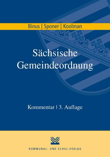 Karl H Binus: Binus, K: Sächsische Gemeindeordnung, Buch