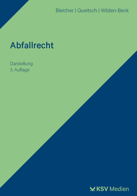 Alexander Schink: Abfallrecht, Buch