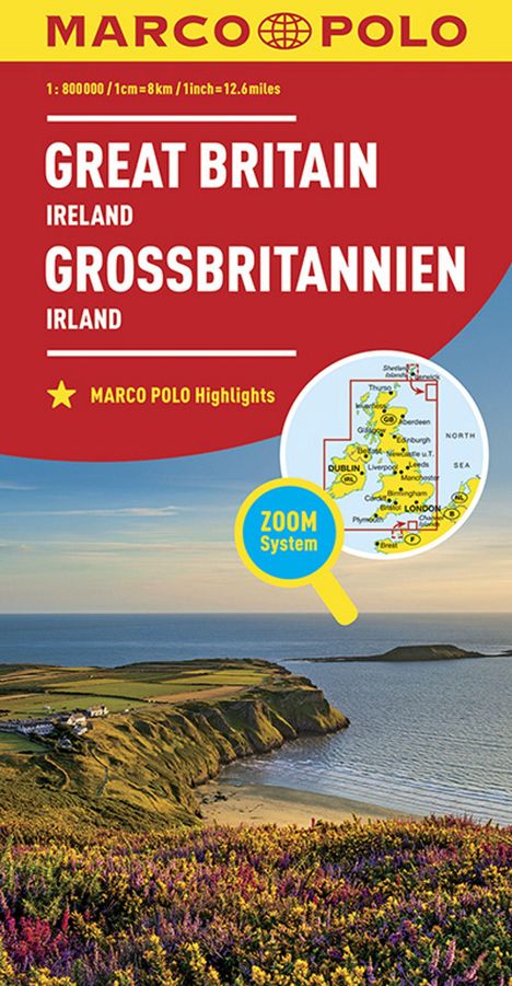 MARCO POLO Länderkarte Großbritannien, Irland 1:800 000, Karten