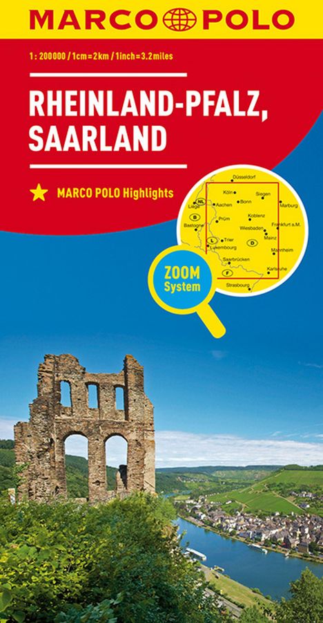 MARCO POLO Karte Deutschland Blatt 10 Rheinland-Pfalz, Karten