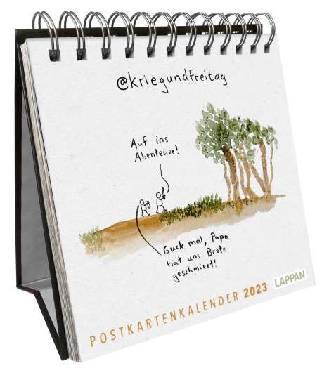 @Kriegundfreitag: @kriegundfreitag Postkartenkalender 2023, Kalender