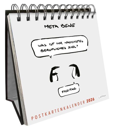 Meta Bene: meta bene Postkartenkalender 2026, Kalender