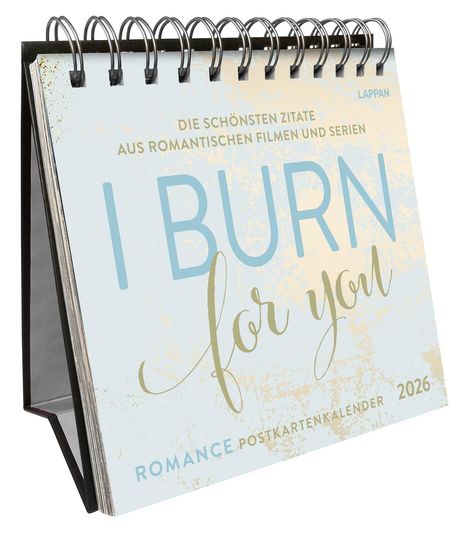 Lappan Verlag: I burn for you - Romance-Postkartenkalender 2026, Kalender